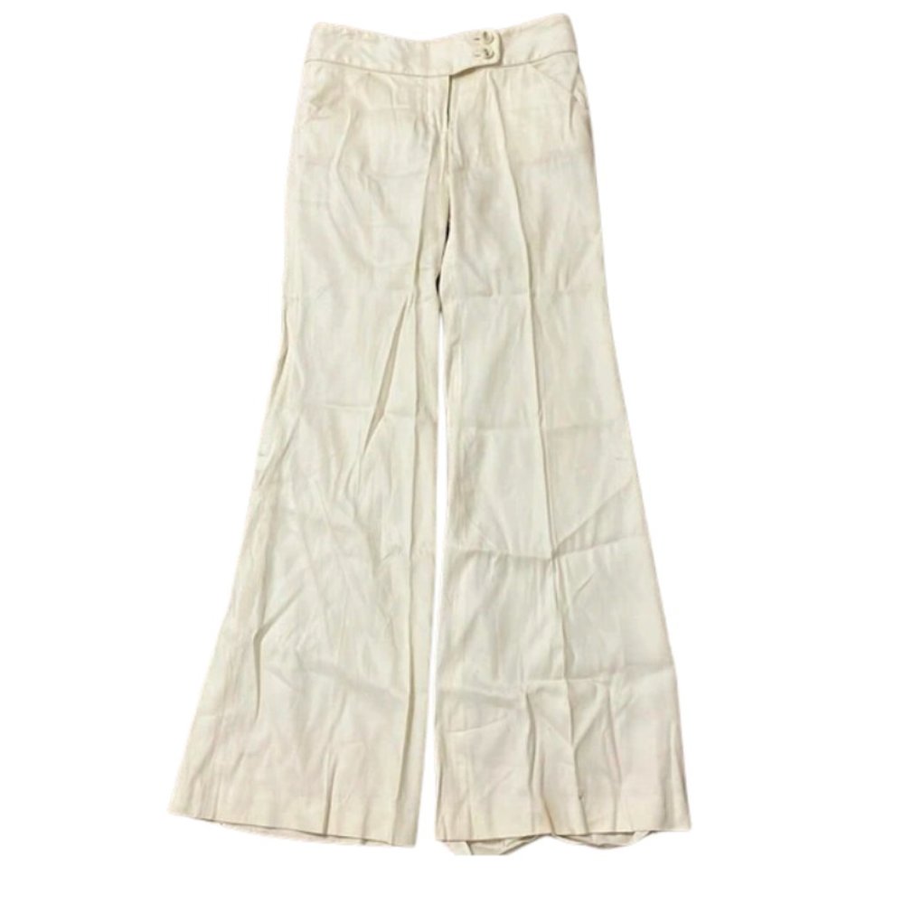 Diane Von Furstenberg White Work Pants